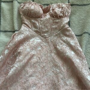 Windsor Blush Pink Corset Mini Dress